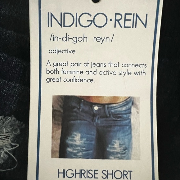 NWT Indigo-Rein High-Rise Shorts - Picture 6 of 9